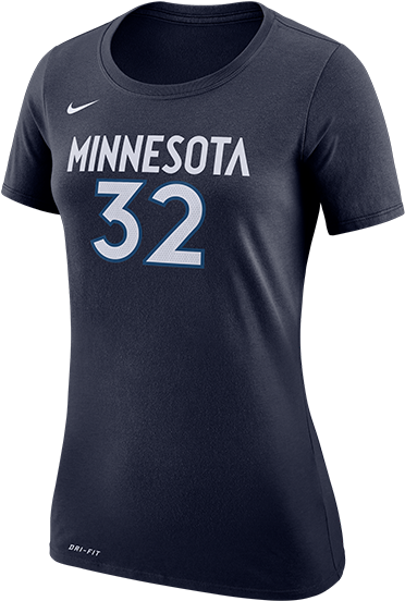Minnesota Timberwolves Women's Karl Anthony Towns Authentic - Minnesota Timberwolves Nike Karl Anthony-towns Icon (500x667), Png Download