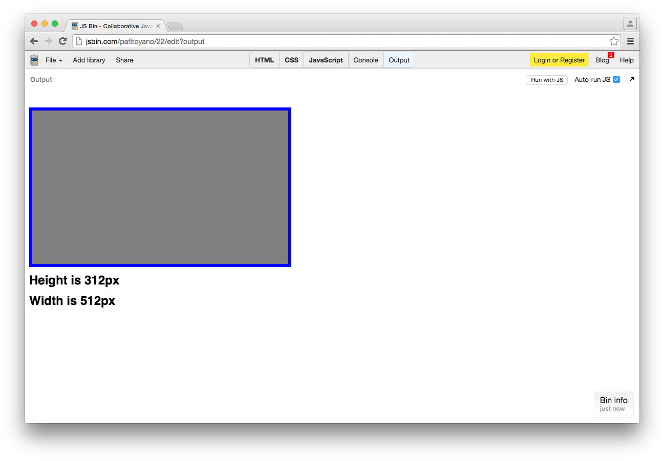 However, We Can See The Containing Box's Blue Border - Html (1312x912), Png Download
