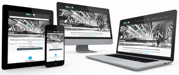 What Is Responsive Design Websites - Responsive Website Black And White (600x251), Png Download