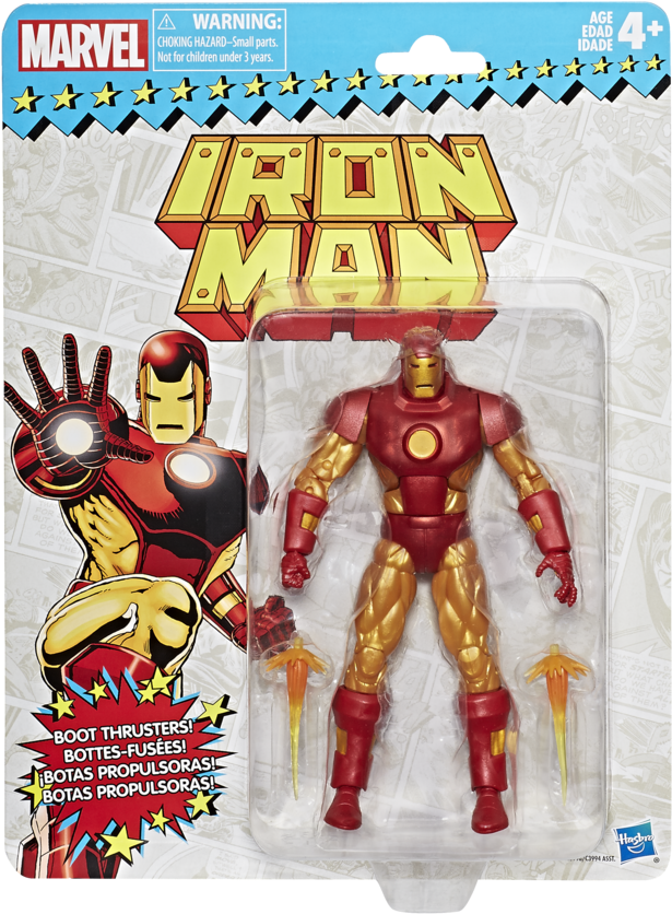 Image - Marvel Legends Vintage Iron Man (645x850), Png Download