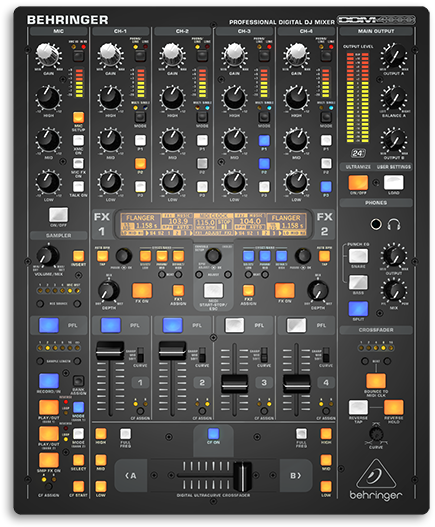 Behringer Ddm4000 Review - Behringer Ddm 4000 Digital Pro Mixer (460x554), Png Download