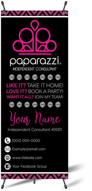 Paparazzi Vertical Banner With X-banner Stand - Poster (395x659), Png Download