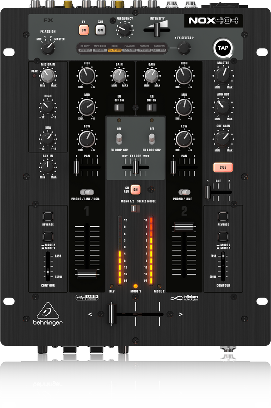 Behringer Nox404 / 2 Kanal Dj Mixer - Behringer Nox Pro Dj Mixer (531x800), Png Download