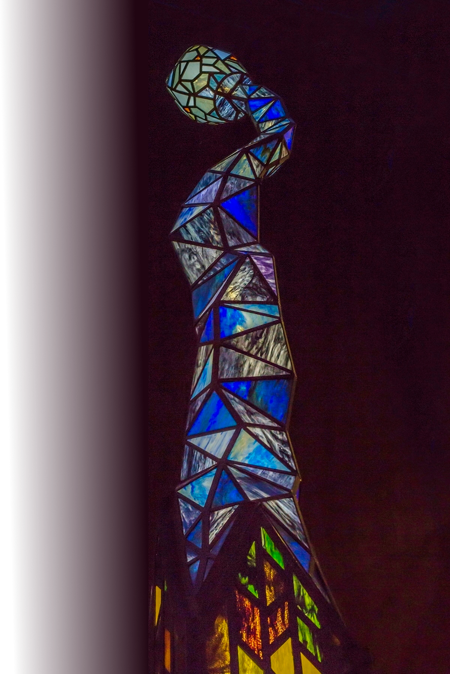 Press Releases - - Stained Glass Sculpture (891x1336), Png Download