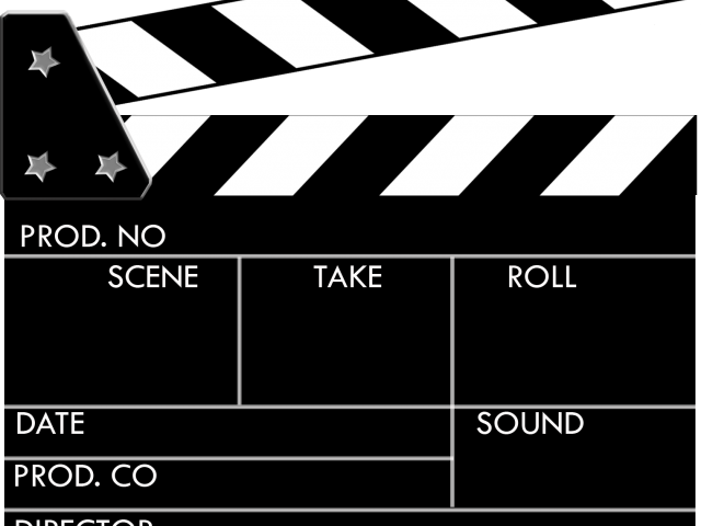 Clapperboard Png Transparent Images - Movie Clipboard (640x480), Png Download