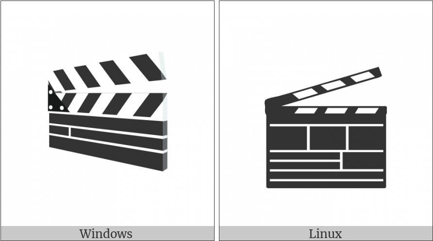 Clapper Board On Various Operating Systems - Character (900x506), Png Download