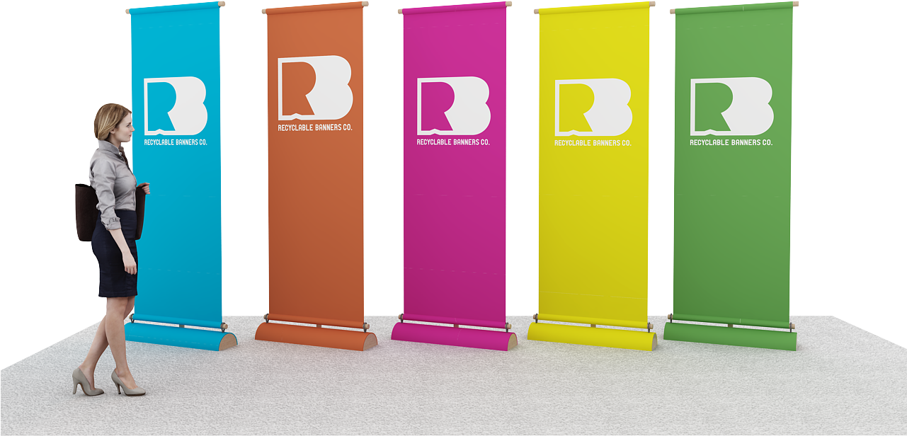 Eco Rolla Recyclable Eco Friendly Vertical Tradeshow - Banner (1280x960), Png Download