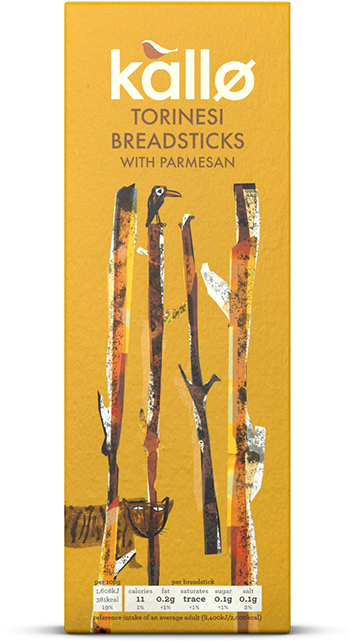 Kallo Parmesan Torinesi Breadsticks 125g (355x687), Png Download