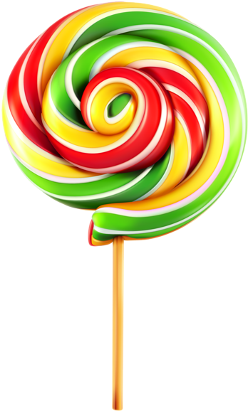 Multicolor Lollipop Png Clipart Image - Lollipop Png (362x600), Png Download