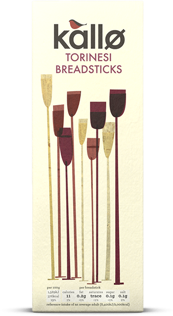 Kallo Original Torinesi Breadsticks 125g (355x687), Png Download