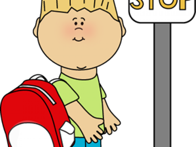 Driving Clipart Bus Stop Sign - Bus Stop Clipart Png (640x480), Png Download