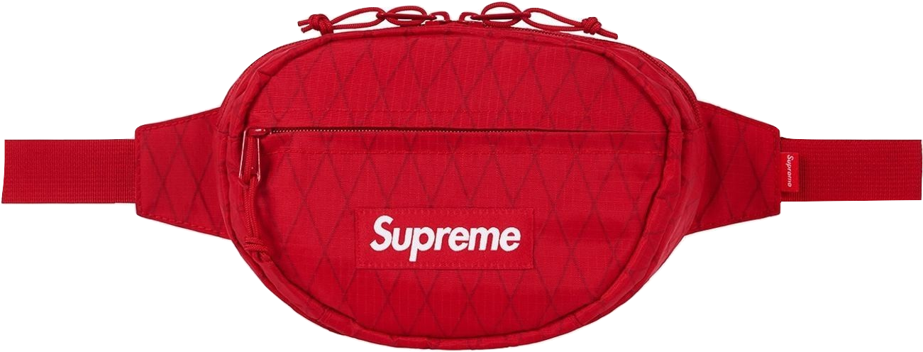 Download Transparent Supreme Waist Bag Fw18 - Red Supreme Waist Bag