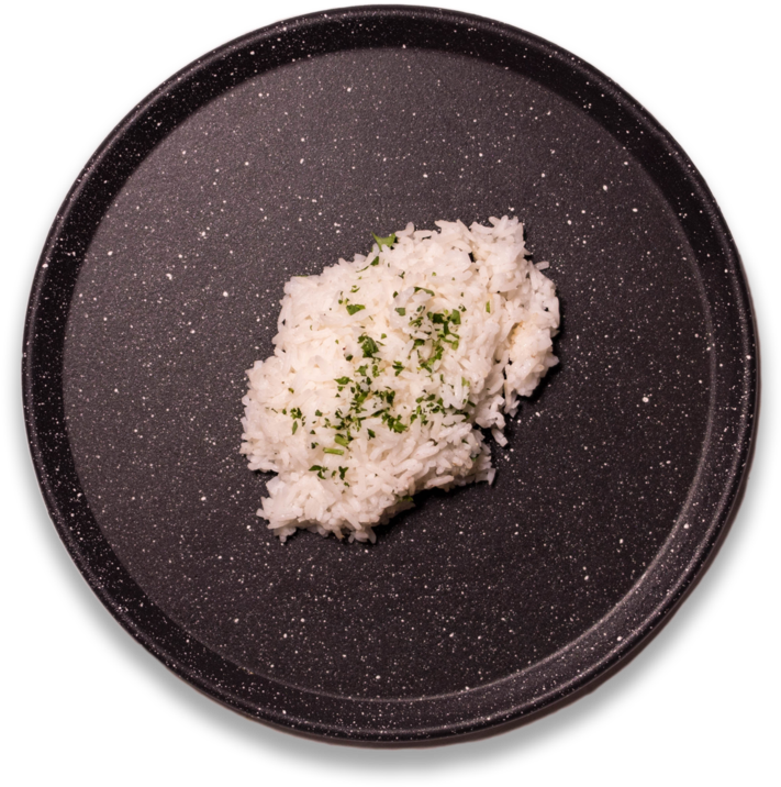 3 Cups Of Jasmine White Rice - Dish (800x791), Png Download