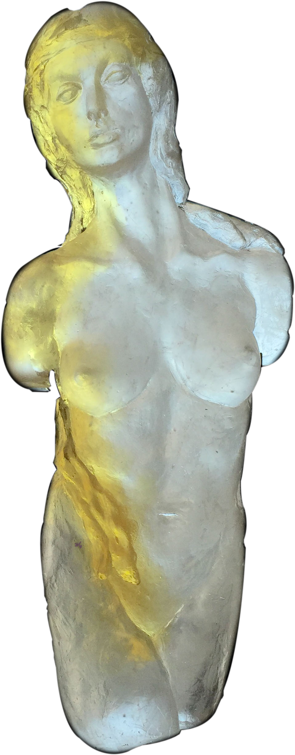 Slide1 Slide2 Slide3 Slide4 Yellow Glass Womanv4 - Glass (1580x2775), Png Download