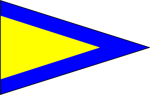General Recall - First Substitute Signal Flag (500x318), Png Download
