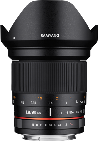 1549365572 - Samyang 20 Mm F 1.8 Ed As Umc [for Sony E] (750x540), Png Download