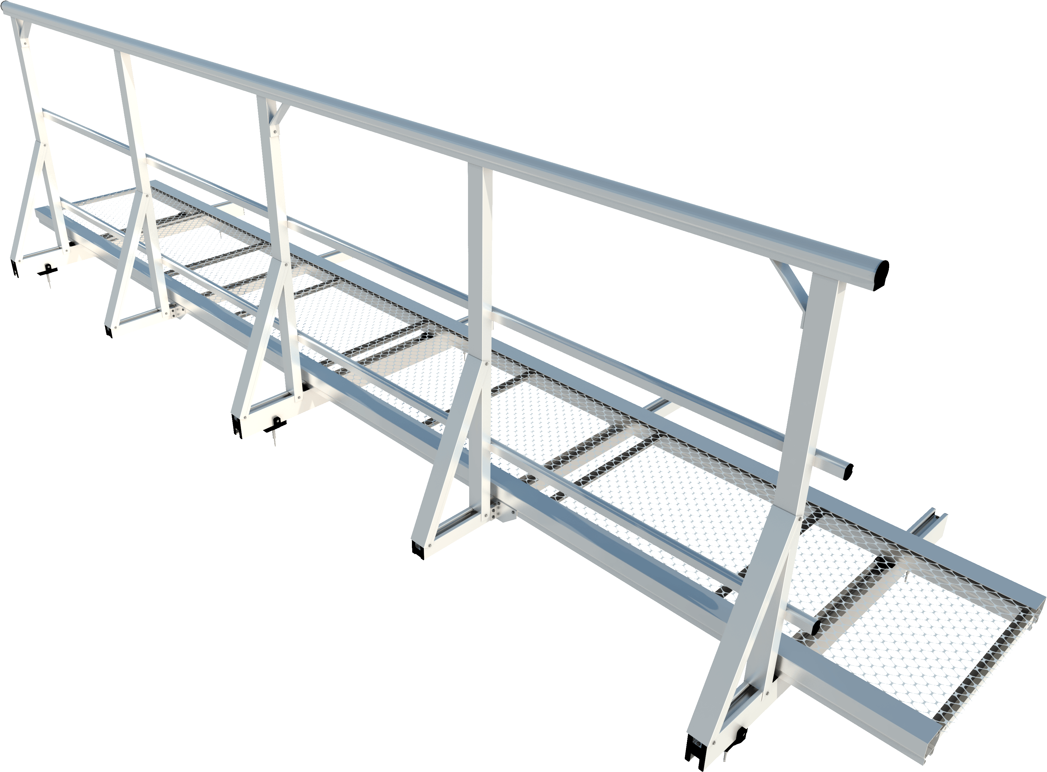Smartwalk Non Levelled Single Handrail (4000x3000), Png Download