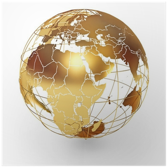 Icon Isolated On White Background - Globe Icon Psd World (400x400), Png Download