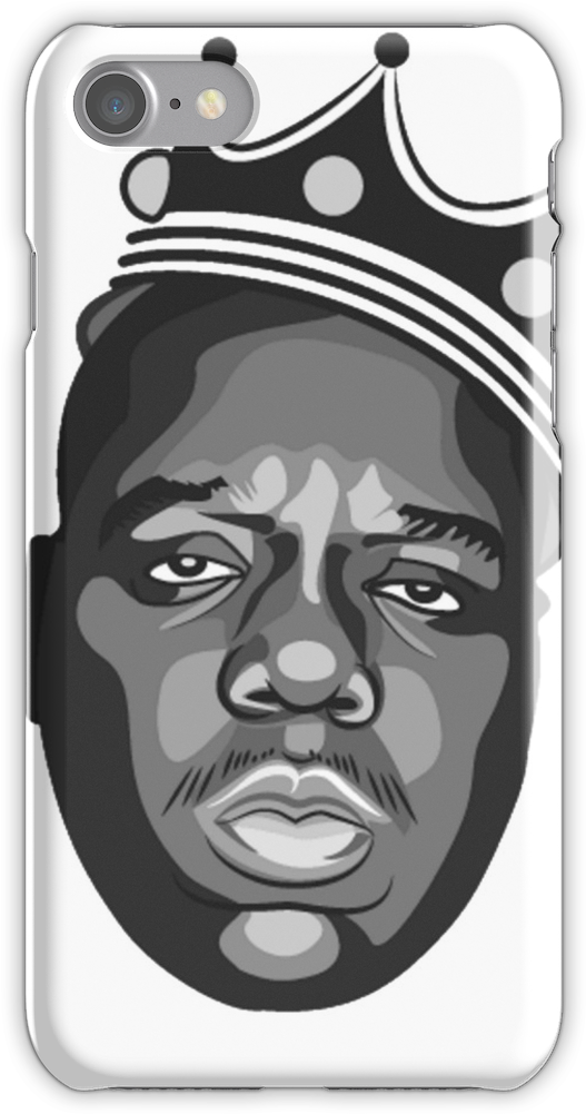 Notorious B - I - G - Iphone 7 Snap Case Iphone 7, - Biggie Smalls Drawing (750x1000), Png Download