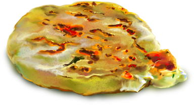 Pupusa Con Loroco - Pupusa Png (500x455), Png Download