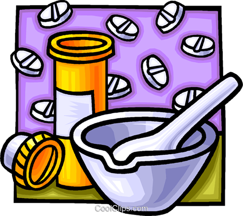 Mortar And Pestle Royalty Free Vector Clip Art Illustration - Clipart Mortar And Pestle (480x426), Png Download