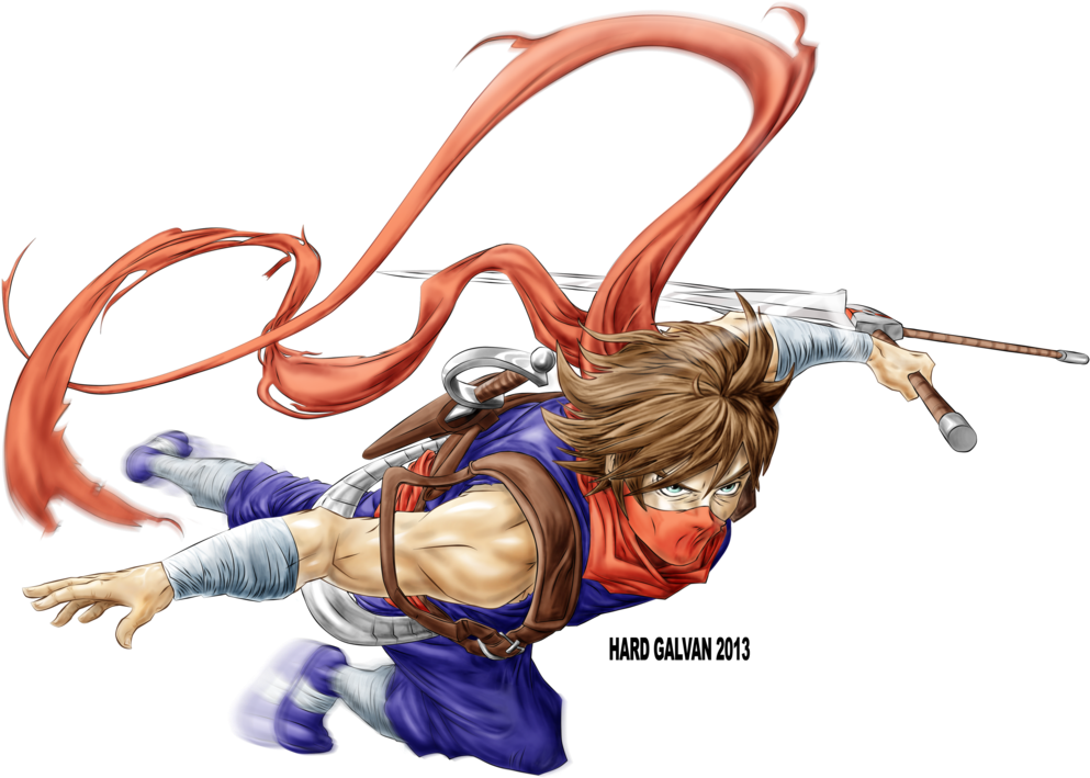 Strider Hiryu By Hardgalvan-d61huka 1,024×735 Pixels - Video Game (1024x735), Png Download