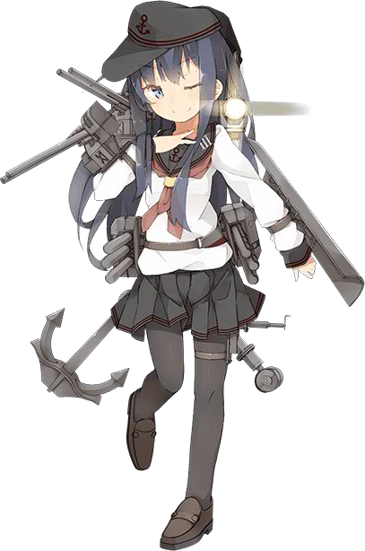 Ryu Hayabusa And Irene Lew - Kancolle Akatsuki Kai Ni (407x614), Png Download