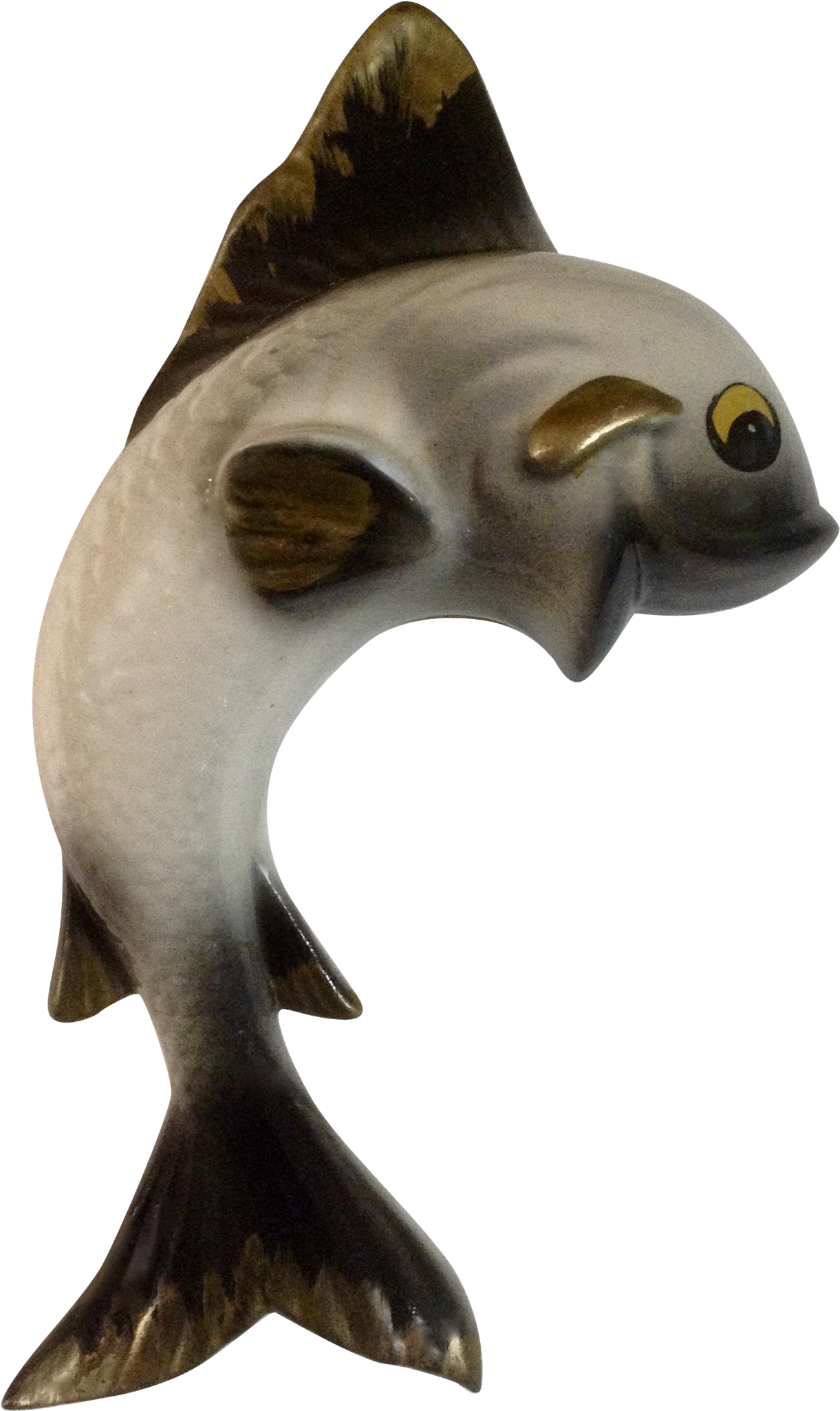 Vintage Jumping Fish Wall Pocket Ceramic Planter Vase - Ceramic (2048x2048), Png Download