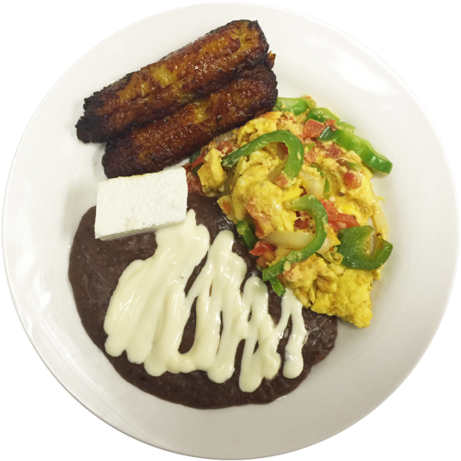 Breakfast De Salvadoreño - Scrambled Eggs (675x675), Png Download
