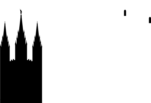 Lds Temple Clip Art At Clker - Slc Temple Clip Art (600x408), Png Download