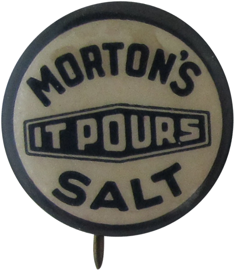 Mortons Salt It Pours Front - Signage (484x544), Png Download