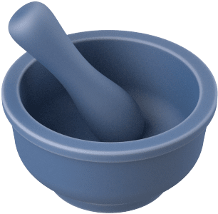 Mortar & Pestle Sets - Bowl (360x360), Png Download