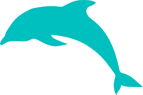Jumping Dolphin Outline - Jumping Dolphin Clip Art (600x400), Png Download