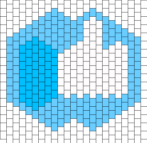 Like Bottoon Logo Surgical Mask Bead Pattern - Rage Kandi Mask Pattern (483x472), Png Download