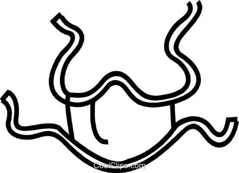 Medical Mask - Medical Mask Clipart Black And White (480x348), Png Download