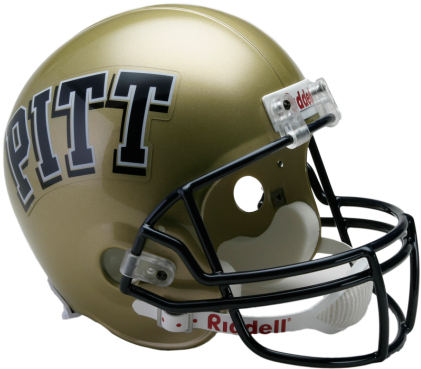 Pittsburgh Panthers Ncaa Replica Full Size Helmet - Detroit Lions Helmet (475x429), Png Download