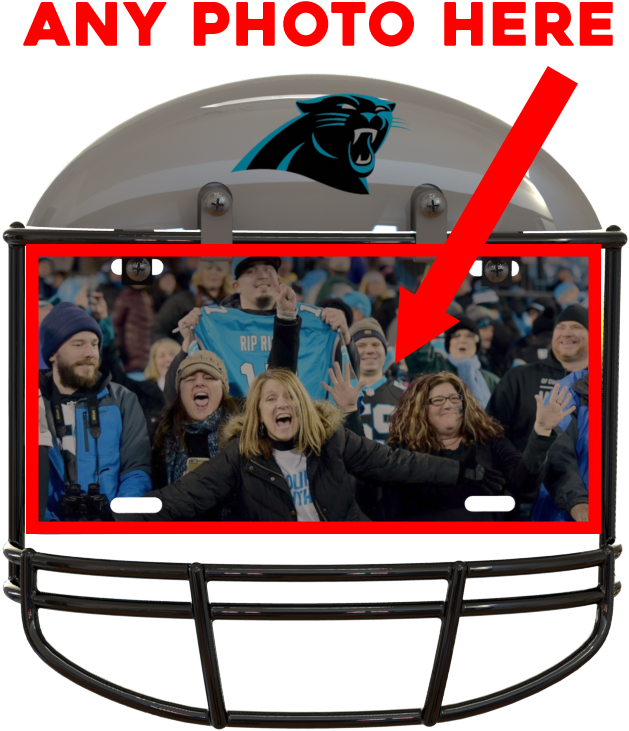 Carolina Panthers Custom Metal Photo - Carolina Panthers Nfl Dart Board W/cabinet (421x480), Png Download