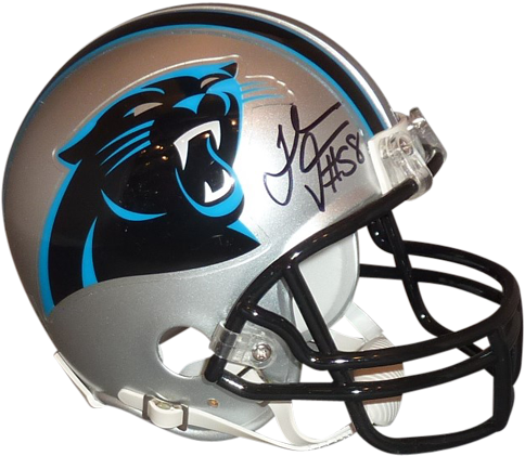 Thomas Davis Autographed Carolina Panthers Mini Helmet - Autographed Luke Kuechly Helmet - F S W Keep Pounding (500x500), Png Download