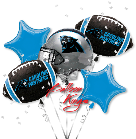 Panthers Bouquet - Carolina Panthers Nfl Football Helmet Balloon Super (500x500), Png Download