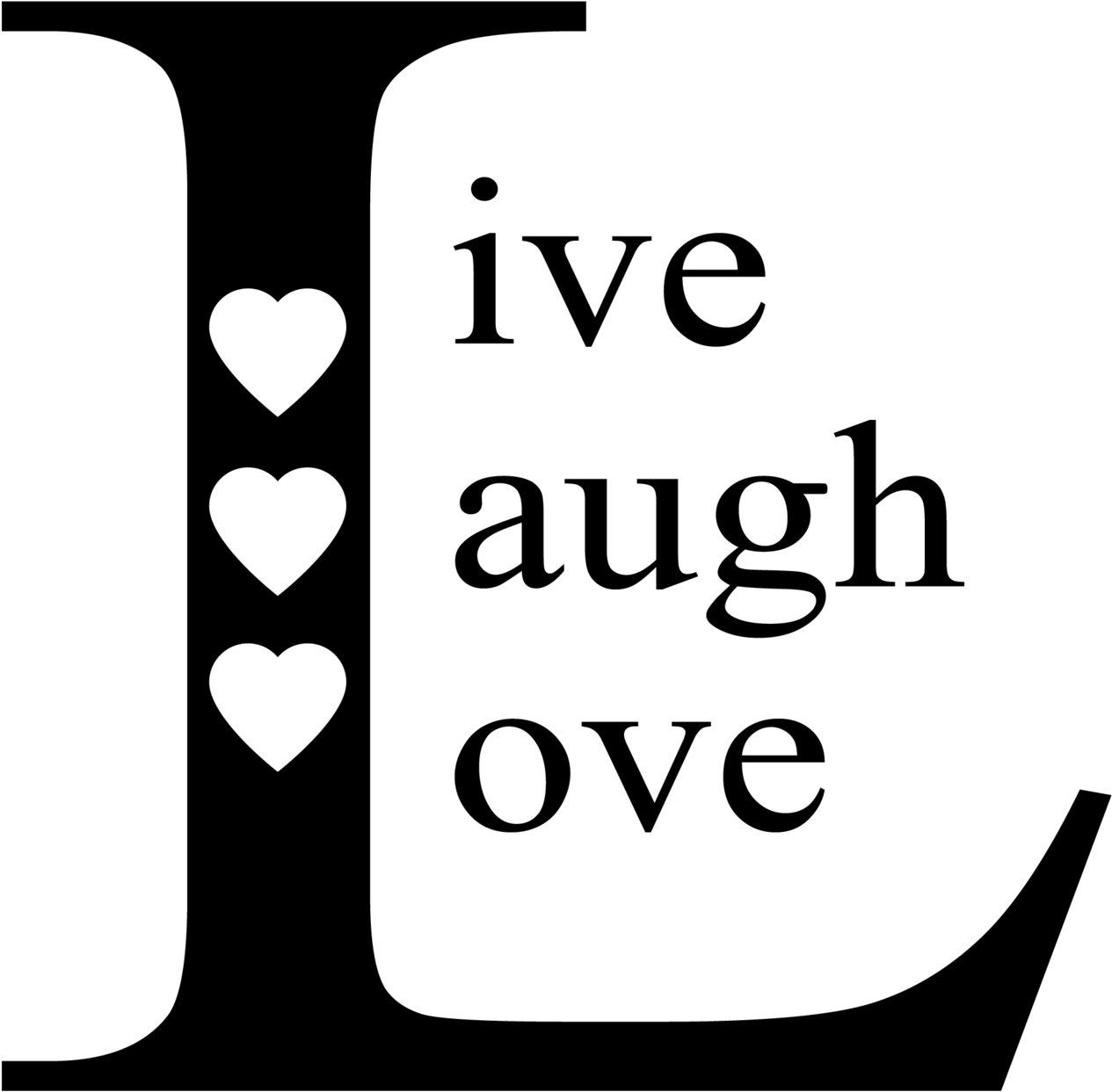 Afbeeldingsresultaat Voor Live Laugh Love - Hilouhuo Live Laugu Love Heart Gym Drawstring Backpack (2048x1376), Png Download