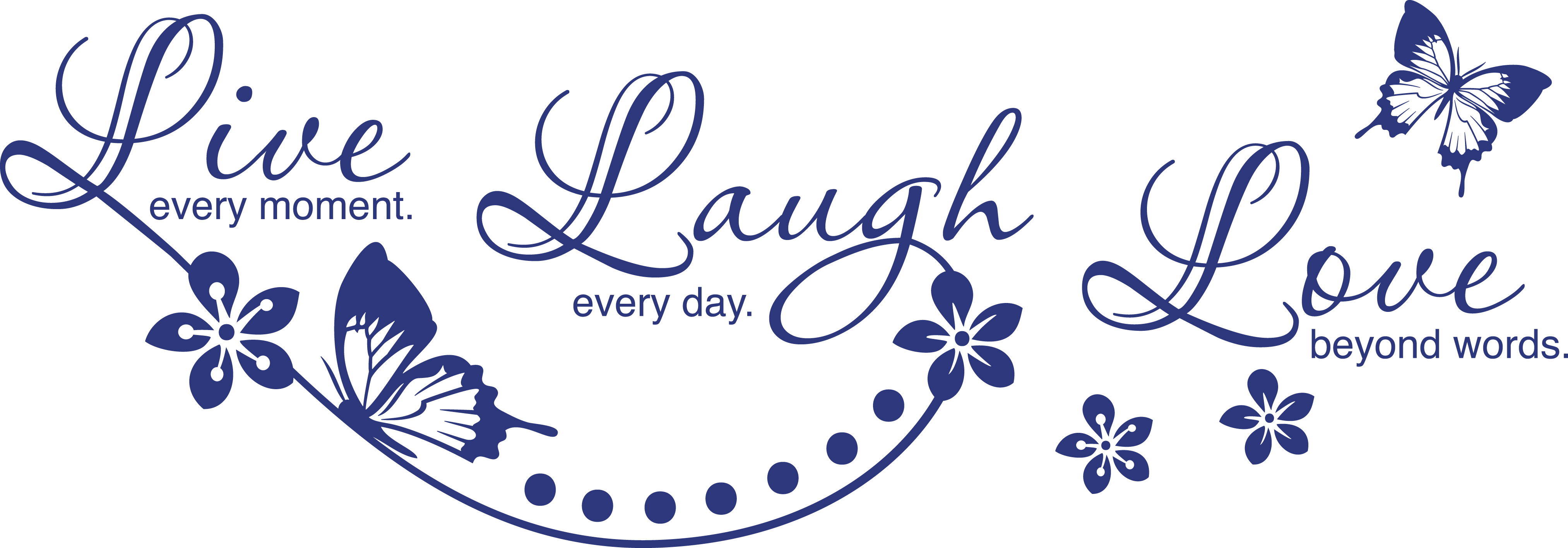 Download Live, Laugh Quote Wall Decals Style And Apply Pink Live