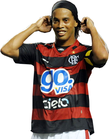 Flamengo Iguacu Ronaldinho Gaucho (378x473), Png Download