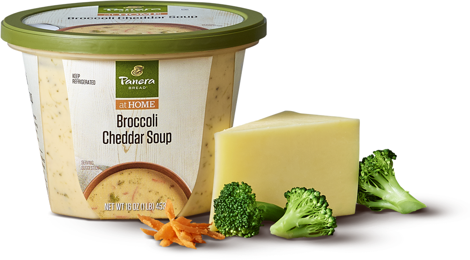 Panera Bread Broccoli Cheddar Soup - 16 Oz Cup (1280x993), Png Download