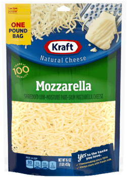 Kraft® Shredded Cheese - Shredded Mozzarella Cheese (348x348), Png Download
