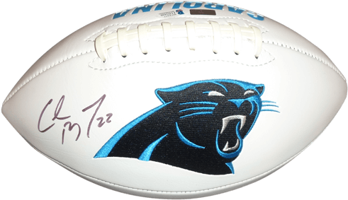 Christian Mccaffrey Autographed Carolina Panthers Logo - Carolina Panthers Logo (500x500), Png Download