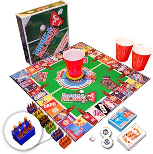 Drink A Palooza Board Game - Drink-a-palooza: The Monopoly Of Drinking Games (515x510), Png Download