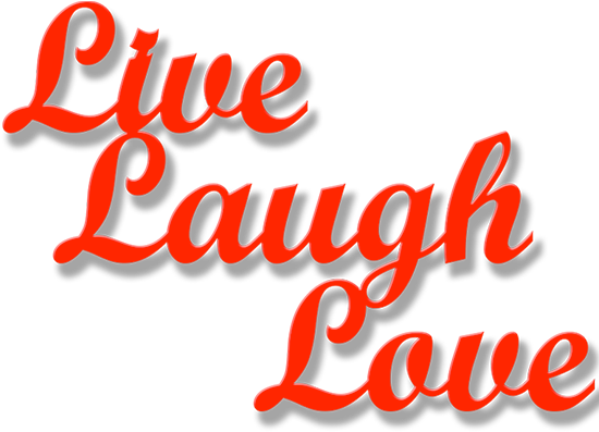 Live Laugh Love - Cat (555x600), Png Download