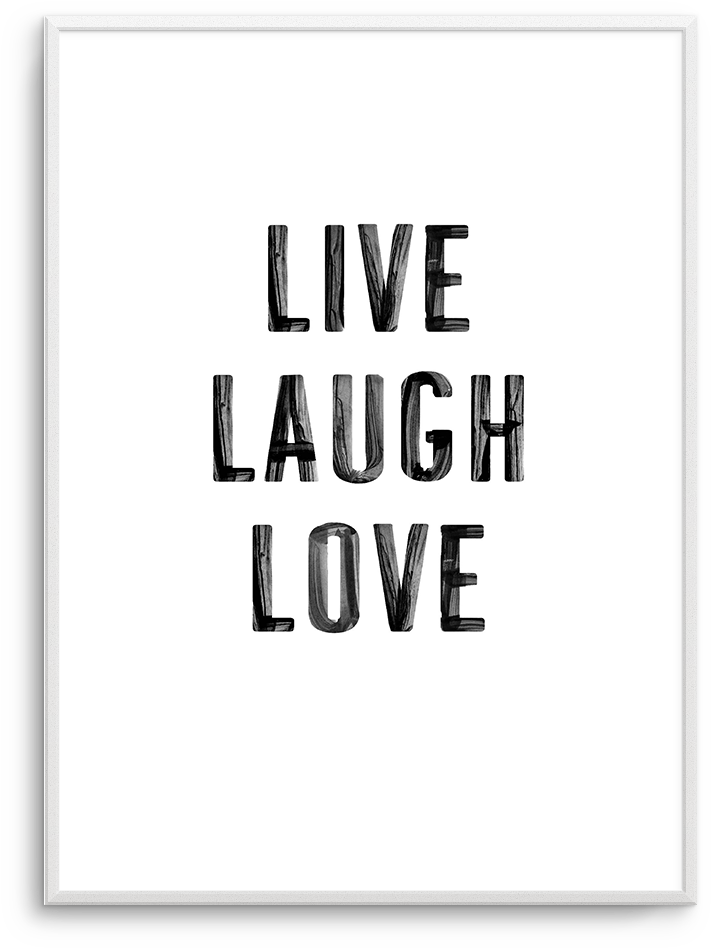 Live Laugh Love - Live Laugh Love Gold (937x1181), Png Download