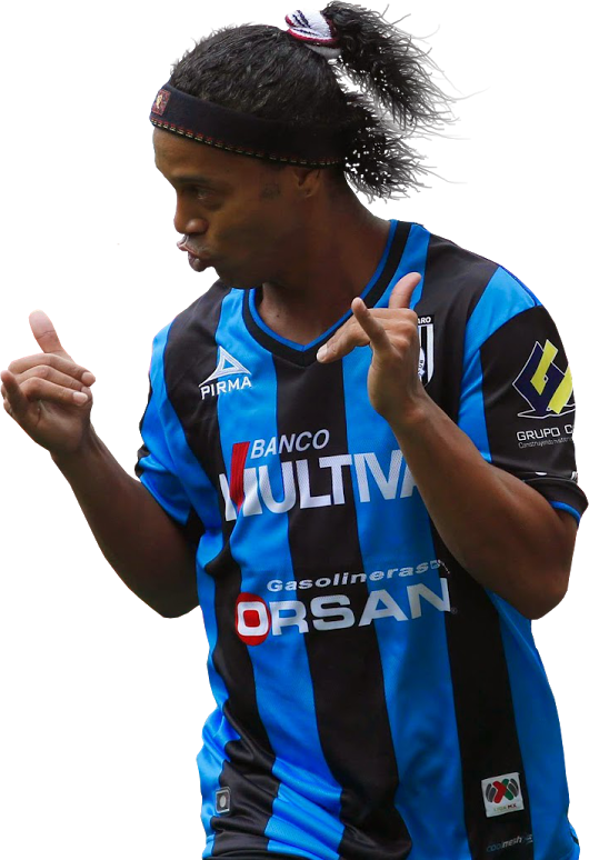 Ronaldinho - Queretaro Fc Gallos Blancos Ronaldinho #49 Home Jersey (530x774), Png Download