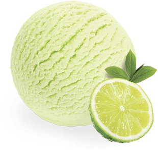 Classic Lemon Sherbet - Ice Cream Scoop Lime Png (400x360), Png Download